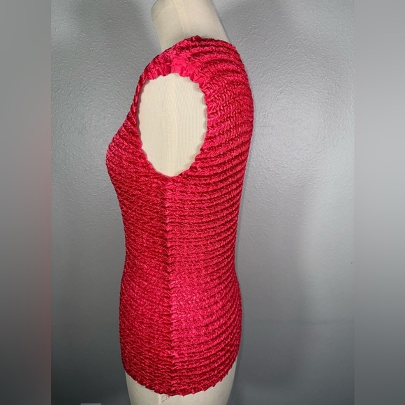 Nicola Women’s Sleeveless Blouse Stretch Pink  Size Medium - Picture 4 of 6